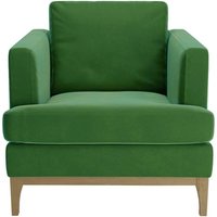 Scarlett Armchair, dark green, Leg colour: wax black