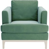 Scarlett Armchair, dirty blue, Leg colour: white