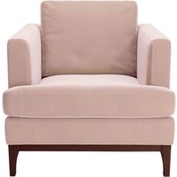 Scarlett Armchair, lilac, Leg colour: dark oak