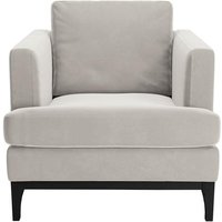 Scarlett Armchair, silver, Leg colour: black