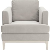 Scarlett Armchair, silver, Leg colour: white