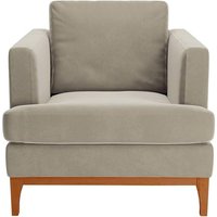 Scarlett Armchair, grey, Leg colour: aveo