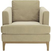 Scarlett Armchair, mink, Leg colour: wax black
