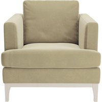 Scarlett Armchair, mink, Leg colour: white
