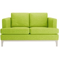 Scarlett 2 Seater Sofa, lime, Leg colour: white