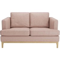 Scarlett Eco 2 Seater Sofa, Pale pink, Leg colour: like oak