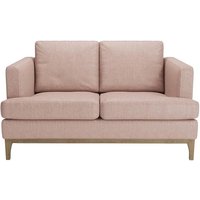 Scarlett Eco 2 Seater Sofa, Pale pink, Leg colour: wax black