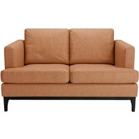Scarlett Eco 2 Seater Sofa, rust, Leg colour: black