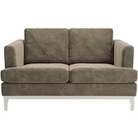 Scarlett Eco 2 Seater Sofa, light brown, Leg colour: white