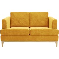 Scarlett Eco 2 Seater Sofa, yellow, Leg colour: like oak