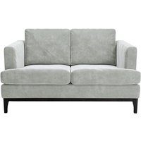Scarlett Eco 2 Seater Sofa, light grey, Leg colour: black