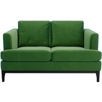 Scarlett 2 Seater Sofa, dark green, Leg colour: black
