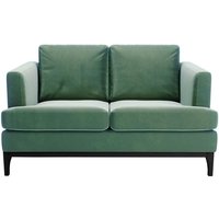 Scarlett 2 Seater Sofa, dirty blue, Leg colour: black
