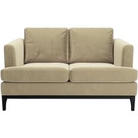 Scarlett 2 Seater Sofa, mink, Leg colour: black