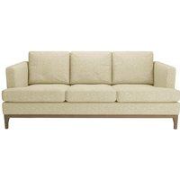 Scarlett 3 Seater Sofa, cream, Leg colour: wax black