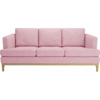 Scarlett 3 Seater Sofa, pink, Leg colour: like oak