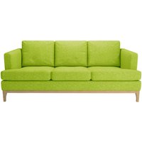 Scarlett 3 Seater Sofa, lime, Leg colour: like oak