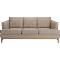 Scarlett Eco 3 Seater Sofa, Beige, Leg colour: wax black