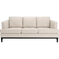 Scarlett Eco 3 Seater Sofa, Cream, Leg colour: black