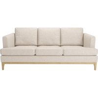 Scarlett Eco 3 Seater Sofa, Cream, Leg colour: like oak