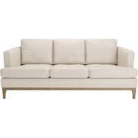 Scarlett Eco 3 Seater Sofa, Cream, Leg colour: wax black