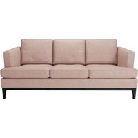 Scarlett Eco 3 Seater Sofa, Pale pink, Leg colour: black