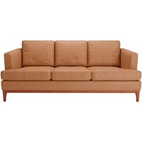 Scarlett Eco 3 Seater Sofa, rust, Leg colour: aveo