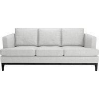 Scarlett Eco 3 Seater Sofa, Light grey, Leg colour: black