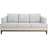 Scarlett Eco 3 Seater Sofa, Light grey, Leg colour: dark oak