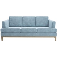 Scarlett Eco 3 Seater Sofa, navy blue, Leg colour: wax black