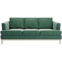Scarlett 3 Seater Sofa, dirty blue, Leg colour: white
