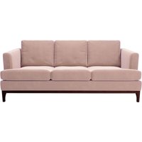 Scarlett 3 Seater Sofa, lilac, Leg colour: dark oak