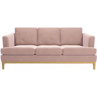 Scarlett 3 Seater Sofa, lilac, Leg colour: like oak