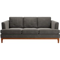 Scarlett 3 Seater Sofa, graphite, Leg colour: aveo