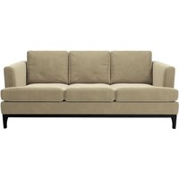 Scarlett 3 Seater Sofa, mink, Leg colour: black