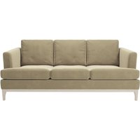 Scarlett 3 Seater Sofa, mink, Leg colour: white