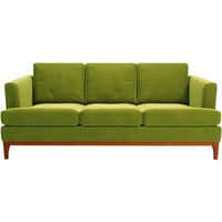 Scarlett 3 Seater Sofa, olive green, Leg colour: aveo