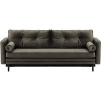 Mossa Sofa Bed with Storage, graphite, Leg colour: black