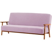 Luppo Click-Clack Folding Sofa Bed, pink, Leg colour: aveo