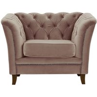 Karin Armchair, lilac, Leg colour: dark oak