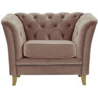 Karin Armchair, lilac, Leg colour: like oak