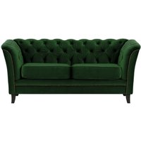 Karin 2 Seater Sofa, dark green, Leg colour: black