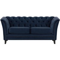 Karin 2 Seater Sofa, blue, Leg colour: black