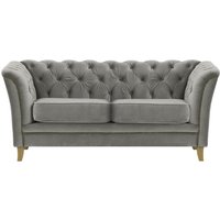 Karin 2 Seater Sofa, silver, Leg colour: like oak