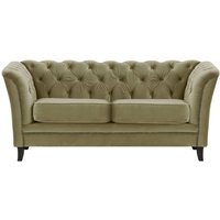 Karin 2 Seater Sofa, mink, Leg colour: black