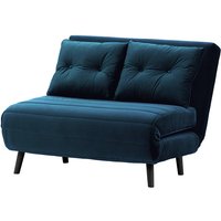 Flic Small Sofa Bed - width 103 cm, blue, Leg colour: black