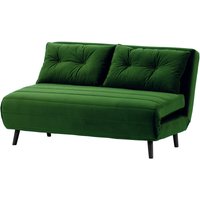 Flic Large Double Sofa Bed - width 142 cm, dark green, Leg colour: black