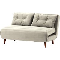 Flic Large Double Sofa Bed - width 142 cm, silver, Leg colour: aveo