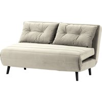 Flic Large Double Sofa Bed - width 142 cm, silver, Leg colour: black