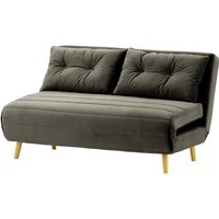 Flic Large Double Sofa Bed - width 142 cm, graphite, Leg colour: like oak